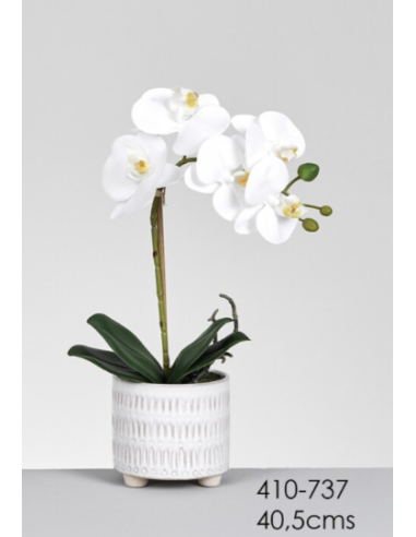 MACETA ORQUIDEA BLANCA
