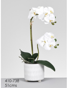 MACETA ORQUIDEA BLANCA