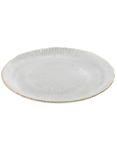 PLATO CRISTAL 27X27X2 TRANSPARENTE