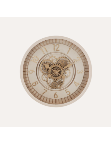 RELOJ PARED HIERRO CRISTAL