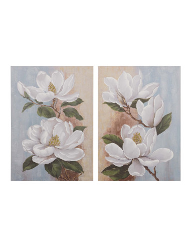 LIENZOS FLORES PINTADO A MANO