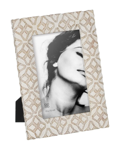 PORTAFOTOS BLANCO-NATURAL 10X15 CM