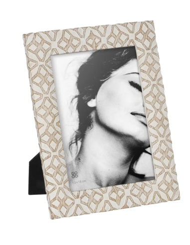 PORTAFOTOS BLANCO-NATURAL 13X18 CM