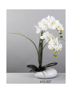 MACETA ORQUIDEA BLANCA 55 CMS