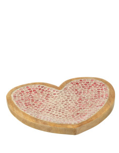 PLATO MOSAICO CORAZON L