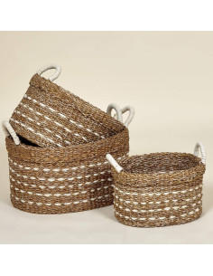 CESTAS OVAL ASA BLANCA