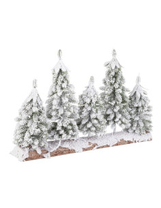 DECORACION ABETOS NEVADOS