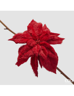 ESTRELLA DE NAVIDAD FELPA ROJA