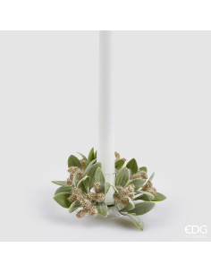 CORONA DE BAYAS CON HOJAS...