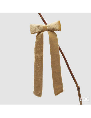 LAZO DE TERCIOPELO DORADO