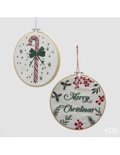 COLGANTE MEDALLÓN BORDADO