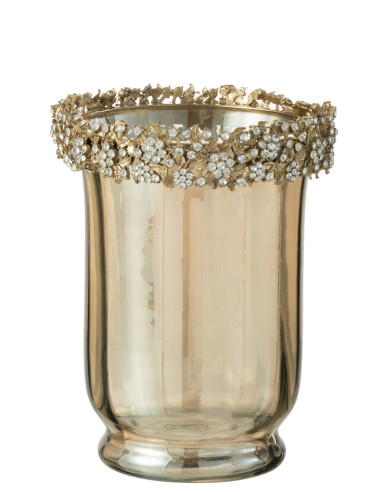 PORTAVELAS VARE DORADO