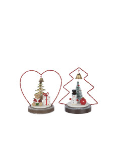 OSO Y MUÑECO NIEVE LED