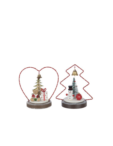 OSO Y MUÑECO NIEVE LED