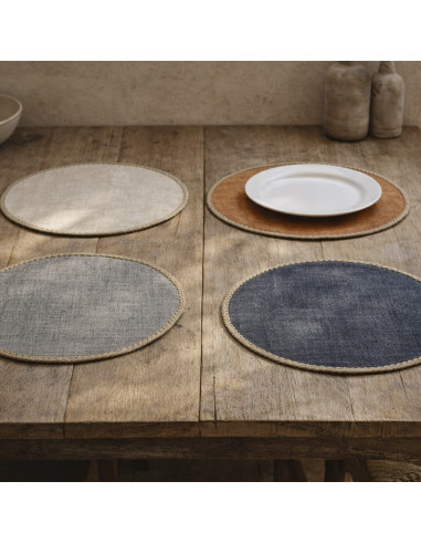 MANTEL INDIVIDUAL Ø38CM DE COLORES