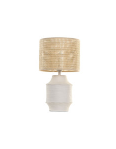 LAMPARA CERAMICA Y RATAN