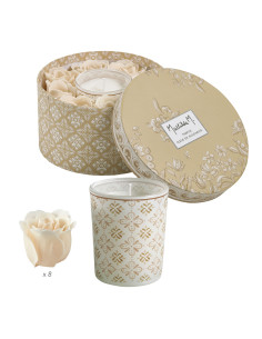 COFRE REGALO VELA Y ROSAS...